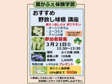 「おすすめ野放し球根」講座案内