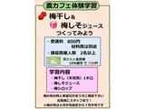 梅干し・梅しそジュース講座の募集案内