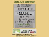 「春夏野菜栽培」講座案内