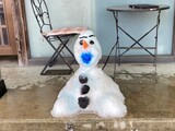 1月30日開催「雪遊び&いちご狩り＆絵手紙体験」の雪像作品