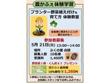 プランター野菜植付 育て方体験教室募集案内